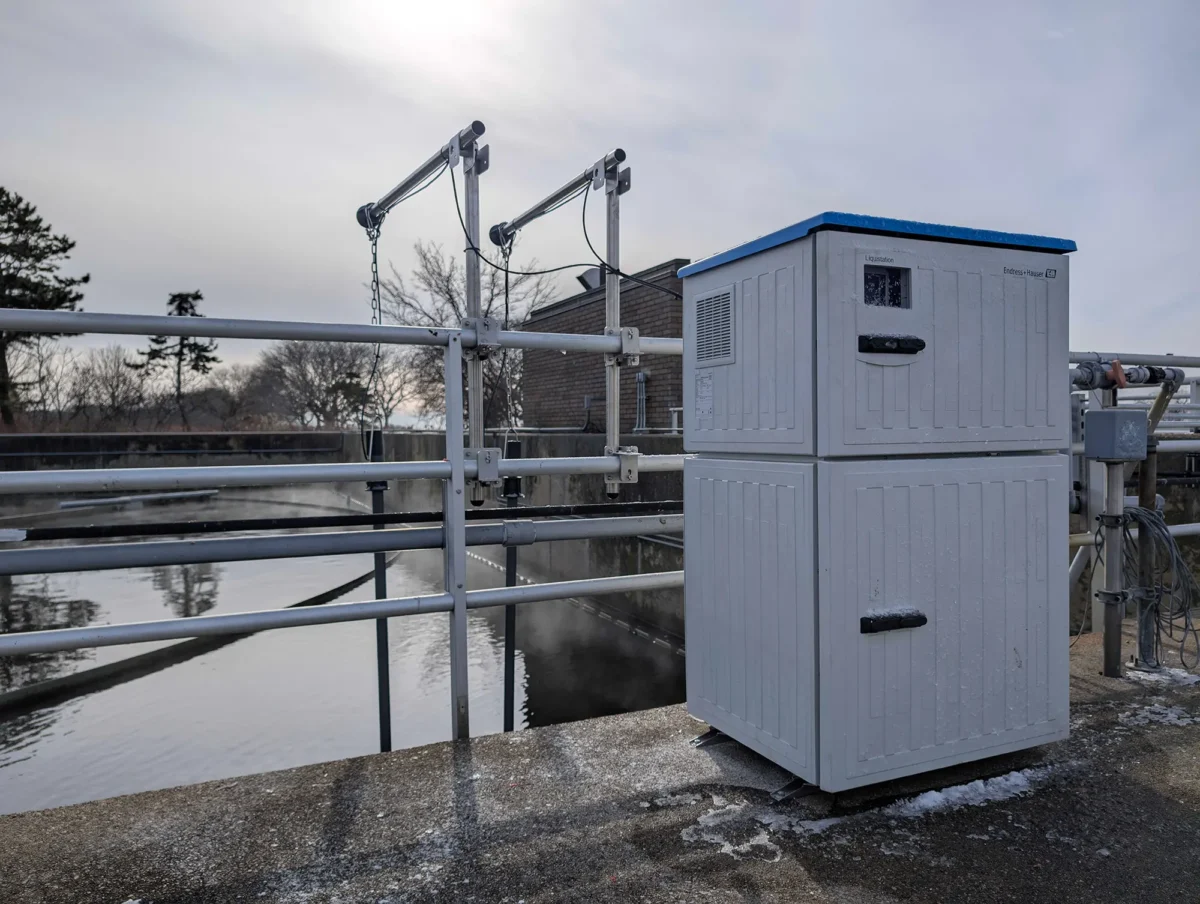 Secondary sensor at a waste water treatment facility